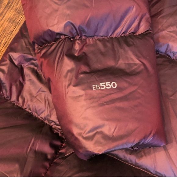 EDDIE BAUER Women's Burgundy LUNA PEAK Quilted Down Hooded Parka Size XL - Picture 10 of 14